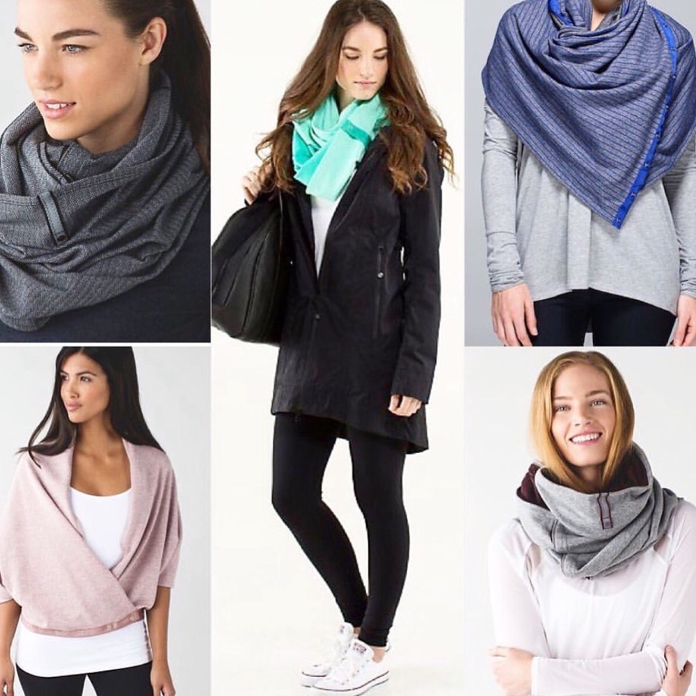 Lululemon vinyasa herringbone pattern scarf wrap
